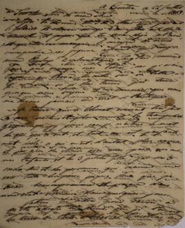 Carta original, sem indicação de autoria, enviada ao sir Charles Stuart (1779-1845), Barão de Rot...