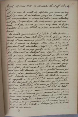 Despacho nº 24, de 28 de maio de 1821, endereçado a Jean-Baptiste Maler (s.d.), Cônsul-geral da F...