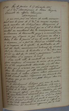 Despacho nº 141, de 17 de novembro de 1821, de Jean-Baptiste Maler (s.d.), Cônsul-geral da França...