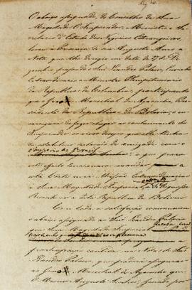 Minuta de 3 de janeiro de 1828, sobre o abaixo assinado do Conselho de Sua Majestade, o Imperador...