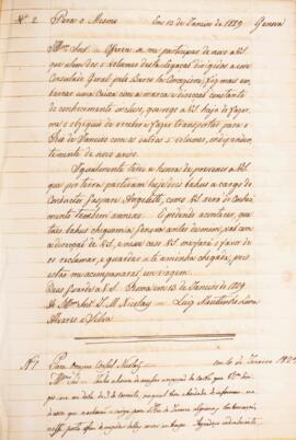 Cópia de ofício enviado por Luiz Moutinho Lima Alvares e Silva (1792-1863), para José Matheus Nic...