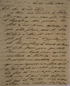 Carta original, sem indicação de autoria, enviada a Sir Charles Stuart (1779-1845), Barão de Roth...