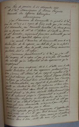 Despacho nº 144, de 22 de novembro de 1821, de Jean-Baptiste Maler (s.d.), Cônsul-geral da França...