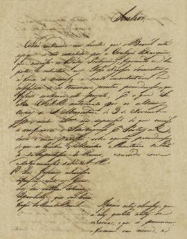 Carta de Joaquim de Oliveira Alvares (1776 – 1835) informando da iminência de invasão do País por...