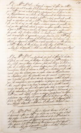 Cópia de despacho enviado por Luís José de Carvalho e Melo (1764-1826), Visconde da Cachoeira, pa...