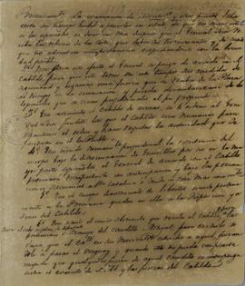 Minuta de 1819 que dá orientações para Carlos Frederico Lecor (1764-1836), o Barão da Laguna, sob...