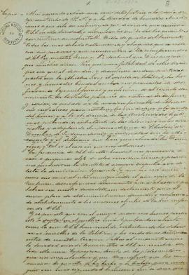 Cópia de uma carta enviada de Buenos Aires, assinada por Ignácio Alvares (1787 – 1857), Thiago Pu...