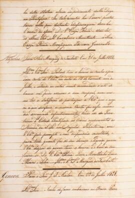 Cópia de ofício enviado por Luiz Moutinho Lima Alvares e Silva (1792-1863), para Luiz de Saldanha...
