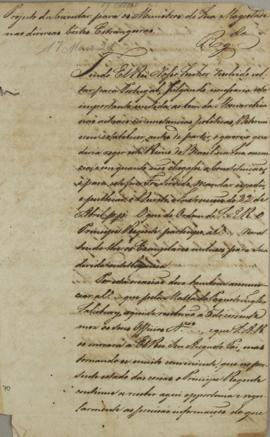 Circular enviada aos ministros nas cortes estrangeiras, em 17 de maio de 1821, informando sobre o...