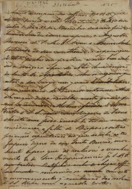 Cópia do despacho enviado pelo Monsenhor Francisco Corrêa Vidigal (s.d-1838), em 9 de fevereiro d...