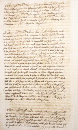 Cópia de despacho enviado por Antônio Luiz Pereira da Cunha (1760-1837), Marquês de Inhambupe, pa...