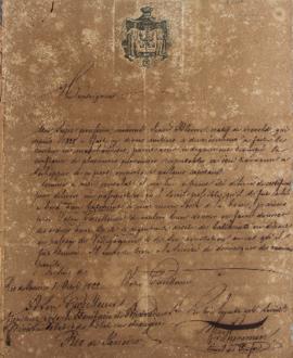 Despacho de 1º de outubro de 1822, de Karl Wilhelm von Theremin, Cônsul-geral da Prússia no Brasi...