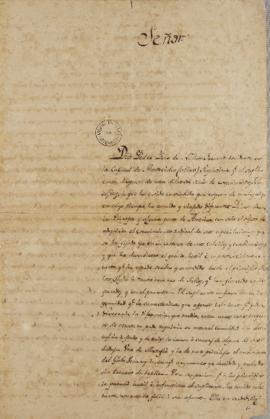 Carta encaminhada por Pedro Péne ao Imperador D. Pedro I (1798- 1834) com a resposta sobre os est...