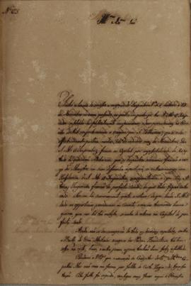 Ofício nº 63 do Monsenhor Francisco Corrêa Vidigal (s.d-1838) a Antônio Luiz Pereira da Cunha (17...
