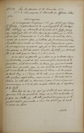 Despacho de 16 de dezembro de 1822, de Jean-Baptiste Maler (s.d.), cônsul-geral da França no Bras...