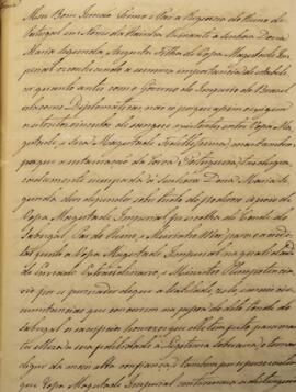 Cópia de Despacho, enviada por Bento da Silva Lisboa (1793-1864), a Bernardo Francisco Rangel (s....