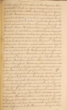 Cópia de despacho expedido por Francisco Carneiro de Campos (1765-1842), com data de 5 de março d...