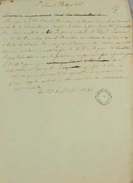 Carta enviada à firma Samuel Philips sobre o pagamento das despesas sobre o recebimento de encome...