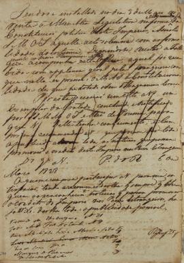 Circular enviada em 6 de março de 1828, para Manuel Rodrigues Gameiro Pessoa (s.d.-1846), Luiz Mo...
