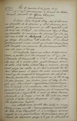 Despacho de 12 de junho de 1823, de Jean-Baptiste Maler (s.d.-s.d.), cônsul-geral da França no Br...