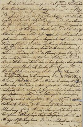 Nota diplomática enviada do Rio de Janeiro, por D. João VI (1767 – 1826) em 18 de setembro de 181...