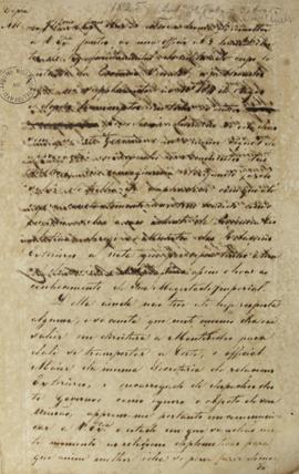Minuta de Antônio José Falcão da Frota (1780-1848) para Luiz Moutinho de Lima Alvares e Silva (17...