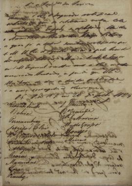 Circular enviada para os Presidentes das Províncias em 20 de julho de 1829, informando sobre o tr...