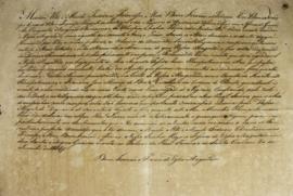 Carta Patente de 20 de novembro de 1814 enviada por Dom João VI elegendo Francisco José Maria de ...