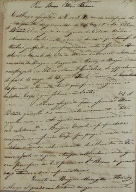 Minuta de despacho de 9 de maio de 1831, endereçada a Ethan Allen Brown (1776-1852), encarregado ...