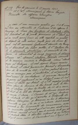 Despacho nº 158, de 17 de janeiro de 1822, de Jean-Baptiste Maler (s.d.), Cônsul-geral da França ...