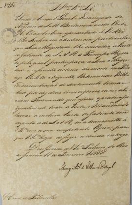 Minuta direcionada a legação de Portugal em Londres de 11 de fevereiro de 1818 enviada por Tomás ...