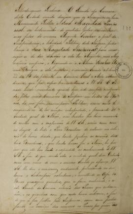 Despacho de 11 de julho de 1825 enviado para o cabildo de Montevidéu sobre a inauguração de um mo...
