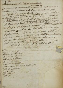 Circular enviada em 8 de abril de 1831 para o corpo diplomático, informando sobre um cortejo no R...
