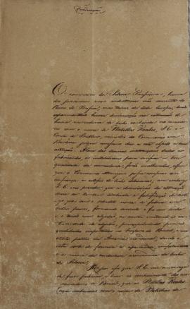 Tradução do despacho de 8 de março de 1824, de Karl Wilhelm von Theremin, Cônsul-geral da Prússia...