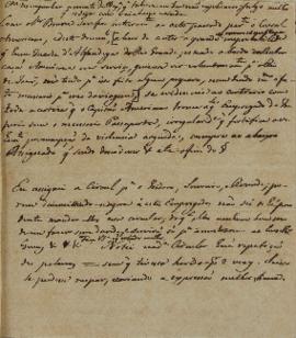 Minuta de carta de 1831, endereçada a Ethan Allen Brown (1776-1852), encarregado de negócios dos ...