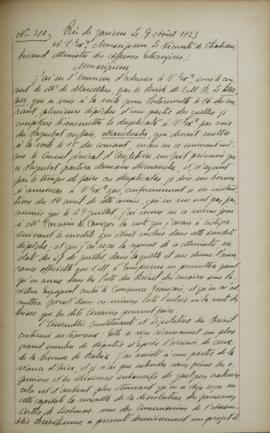 Despacho de 9 de agosto de 1823, de Jean-Baptiste Maler (s.d.-s.d.), cônsul-geral da França no Br...
