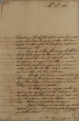 Oficio nº 17 de Vicente Antônio da Costa (s.d) a Luis José de Carvalho e Melo (1764-1826), versan...