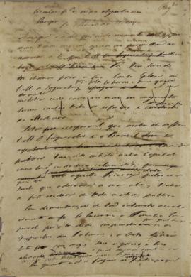 Circular enviada para os ministros em 11 de dezembro de 1826, informando o falecimento da Imperat...