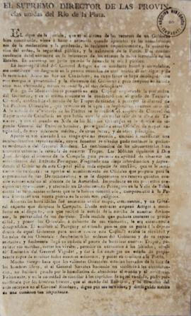 Decreto do dia 11 de fevereiro de 1814 escrito por Nicolás de Herrera (1744-1833) e Gervásio Anto...
