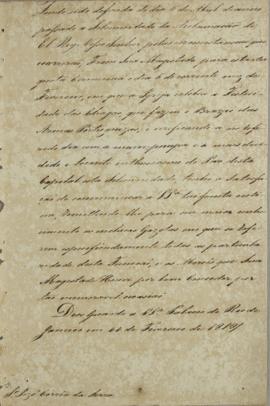 Conjunto de 11 circulares enviadas para D. Pedro José Joaquim Vito de Meneses Coutinho (1775-1823...