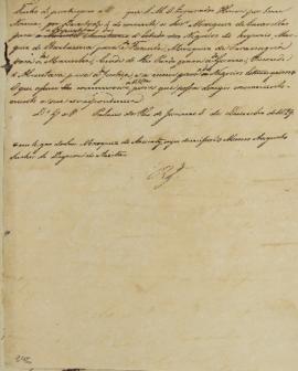 Circular enviada em 05 de dezembro de 1829, informando que o Rei de Portugal, em decreto do dia 4...