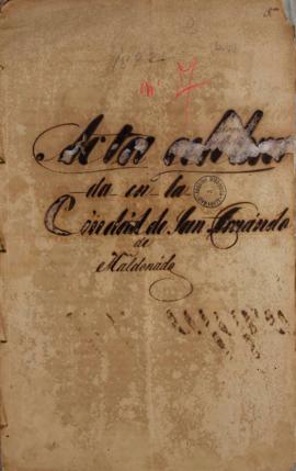 Cópia da Ata de 6 de novembro de 1822 de celebração realizada pelo Cabildo de São Fernando de Mal...