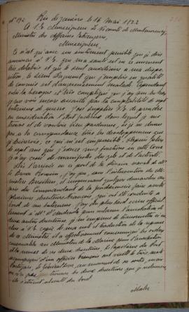 Despacho nº 192, de 16 de maio de 1822, de Jean-Baptiste Maler (s.d.), Cônsul-geral da França no ...