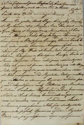 Minuta de Decreto enviado por D. João VI (1767-1826) em 2 de julho de 1818 com a nova Credencial ...
