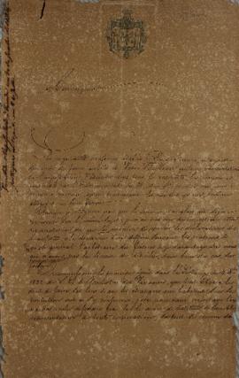 Despacho de 27 de junho de 1823, de Karl Wilhelm von Theremin, Cônsul-geral da Prússia no Brasil,...