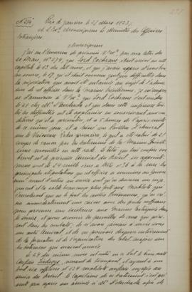 Despacho de 27 de março de 1823, de Jean-Baptiste Maler (s.d.-s.d.), cônsul-geral da França no Br...