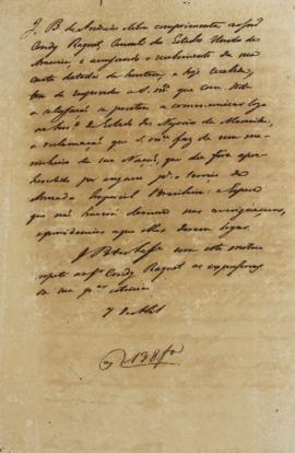 Minuta de 7 de abril de [1823], de José Bonifácio de Andrada e Silva (1763-1838), conselheiro de ...
