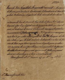 Circular enviada para Francisco Gomes da Silva em 17 de outubro de 1828, comunicando que o Impera...