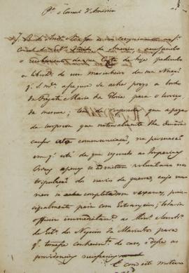 Despacho de 13 de dezembro de 1822, de José Bonifácio de Andrada e Silva (1763-1838), conselheiro...