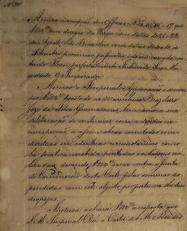 Cópia de despacho n.30 enviado por João Carlos Augusto de Oyenhausen-Gravenburg (1776-1838), Marq...